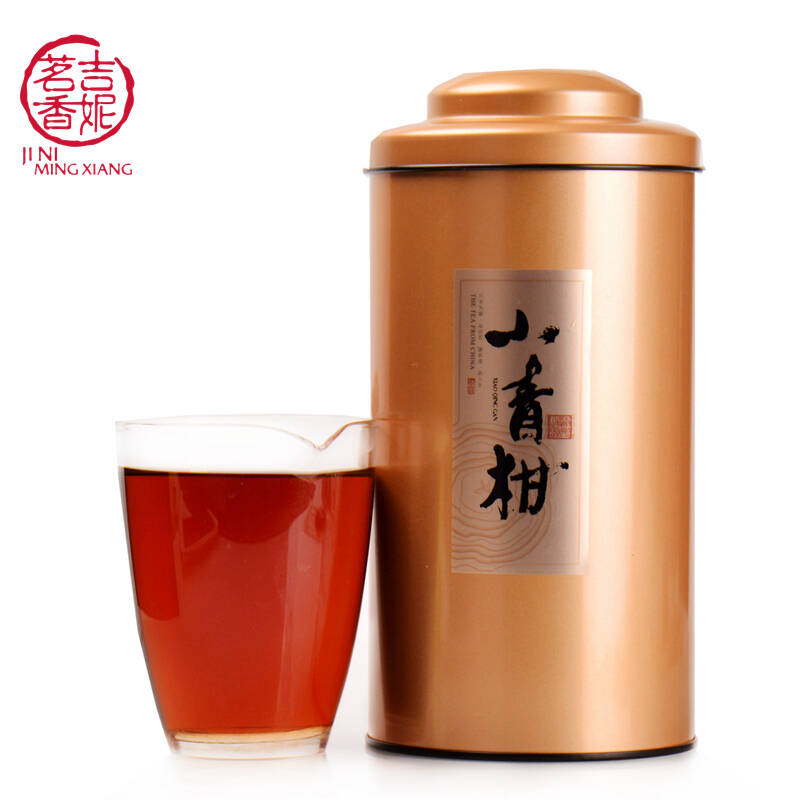 吉妮茗香 新会小青柑普洱茶 宫廷普洱茶 熟茶茶叶 小青柑柑普茶 金色单罐150克