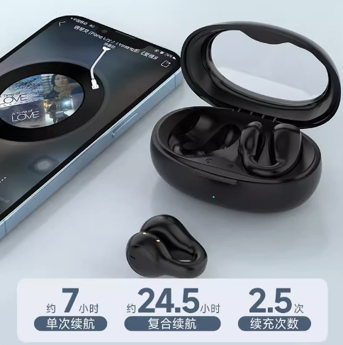 爱国者无线蓝牙耳机2023新款耳夹式超长续航运动适用华为苹果小米