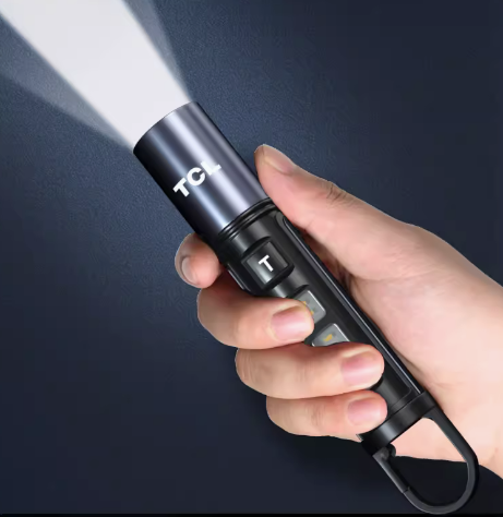 TCL手电筒强光充电小便携户外远射超亮家用超长续航多功能工作灯